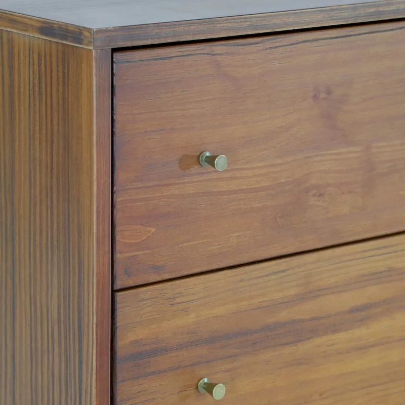 Grain Wood Furniture Mid Century 6-Drawer Dresser