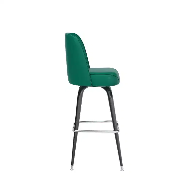 Emma and Oliver Metal Barstool with Swivel Bucket Seat