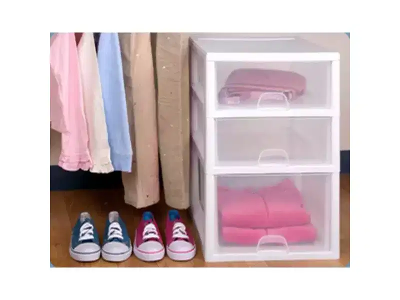 16 Qt Clear Stacking Storage Drawer Container (6 Pack) + 6 Qt (6 Pack)