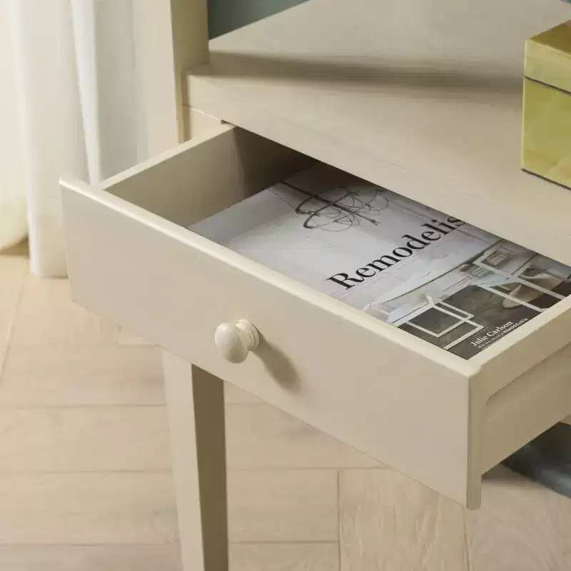 1 Drawer Console Table, Beige