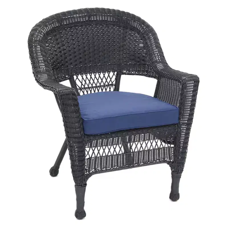 HomeStock Wicker Chair with Cushion - Set of 2