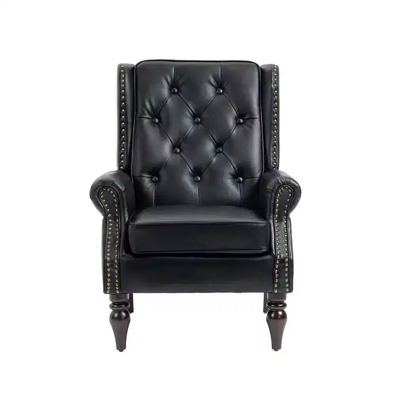 Lounge Chair, Wood Frame Armchair with Removable Cushion, Modern Accent Chair Leisure Chair Compatible with Living Room , Bedroom