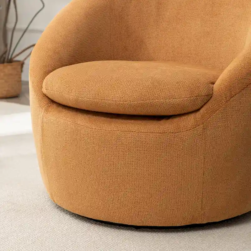Roundhill Furniture Winnie Modern Swivel Barrel Chair