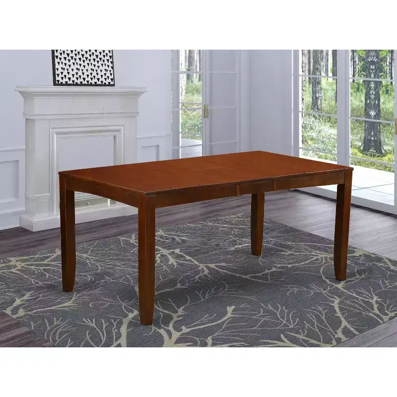 Rectangular Extension Dining Table, Cappuccino / Espresso, Seats 4