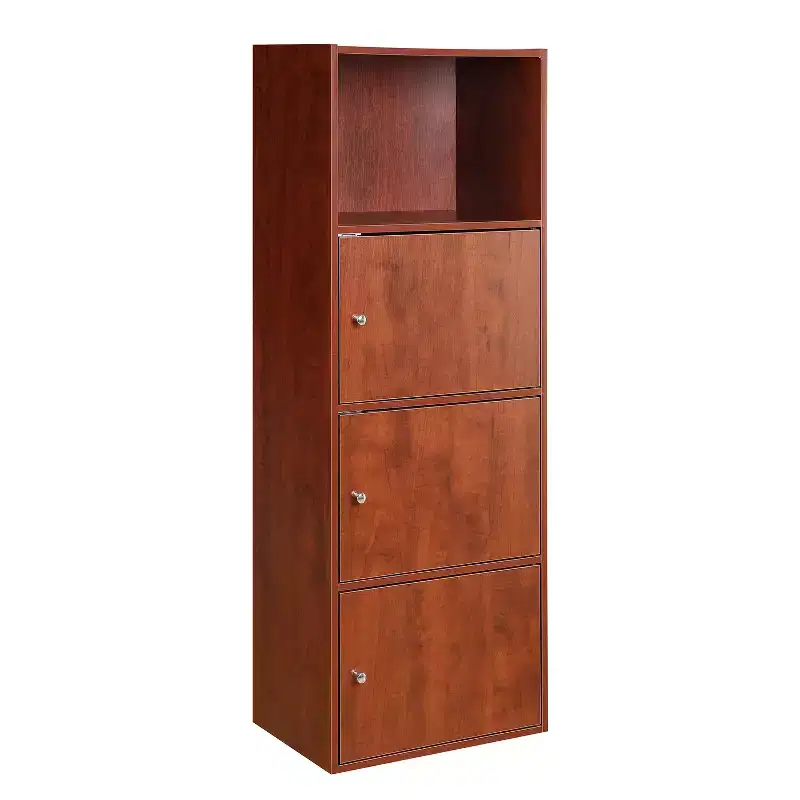 45 in H x 90 in W Plastic Utility Storage Cabinet with 1 Door and 2 Shelves