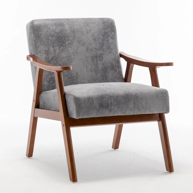 Solid Wood Frame Accent Chair