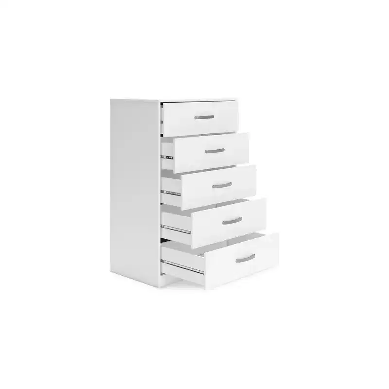 Signature Design by Ashley Casual Flannia Chest of Drawers, White