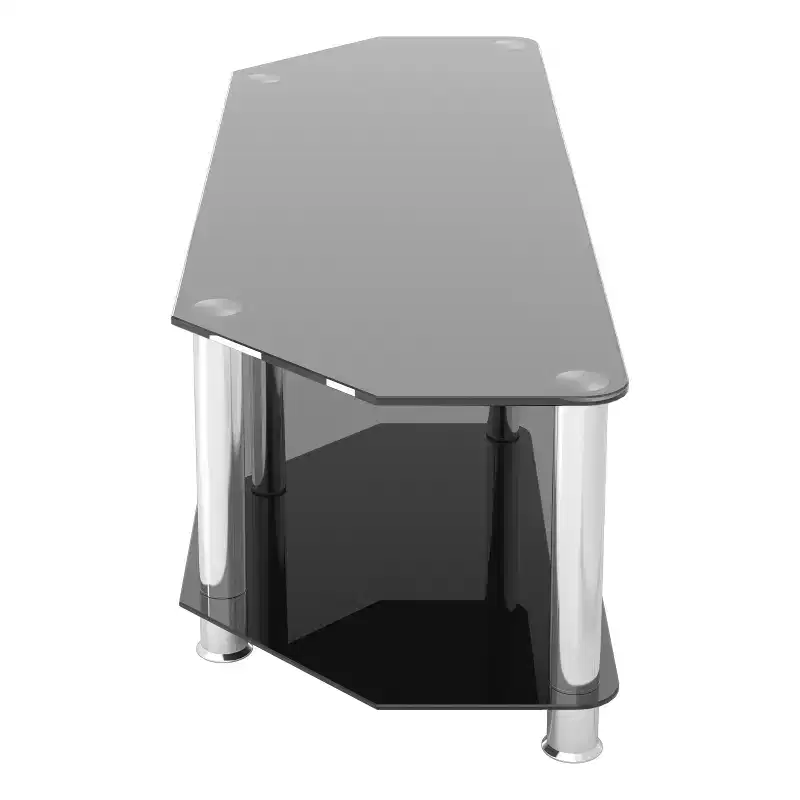 Glass Shelves TV Stand for TVs up to 65