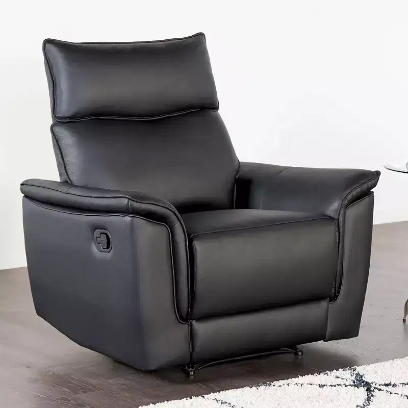 HOMES: Inside + Out Bisous Arm Chair Leatherette with Manual Side Lever Recliner