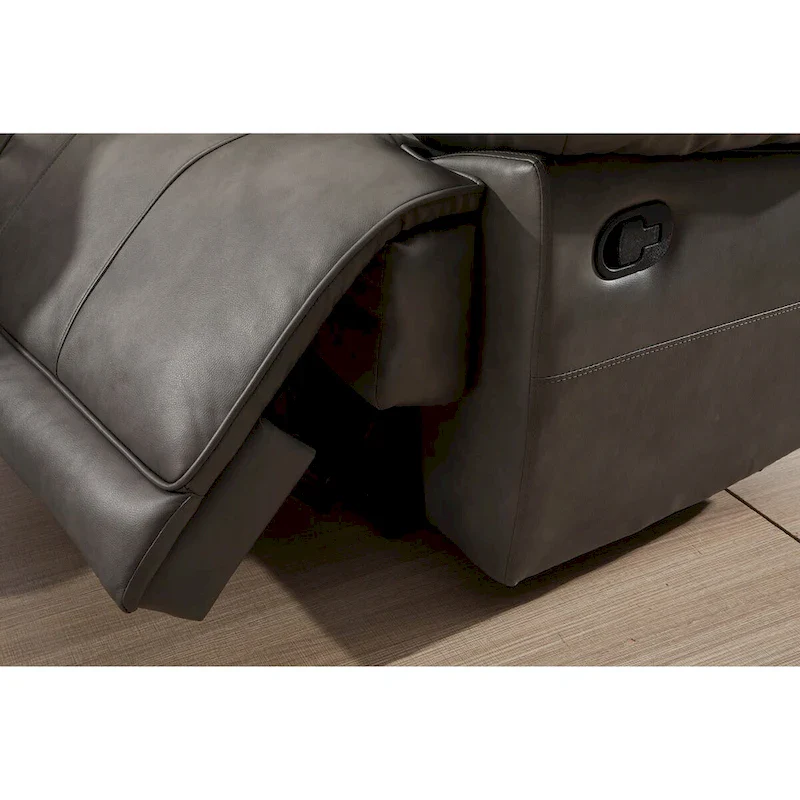 Betsy Furniture 3 Piece Bonded Leather Reclining Living Room Set, Sofa, Loveseat and Glider Chair
