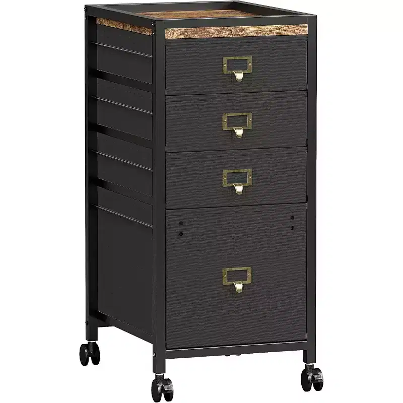 COZONY Mobile File Cabinet Collection, Rolling Storage Organizer with Fabric Drawers, Under Desk Filing Cabinet for Home Office