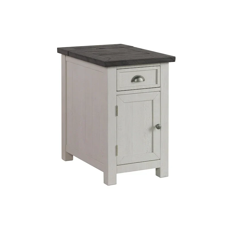 Monterey Solid Wood Chairside End Table with Hidden Power Outlets