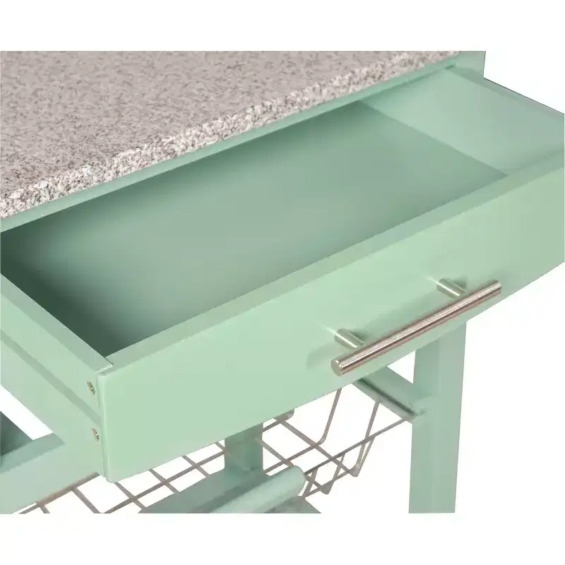 Roger Kitchen Island Granite Top - Linon