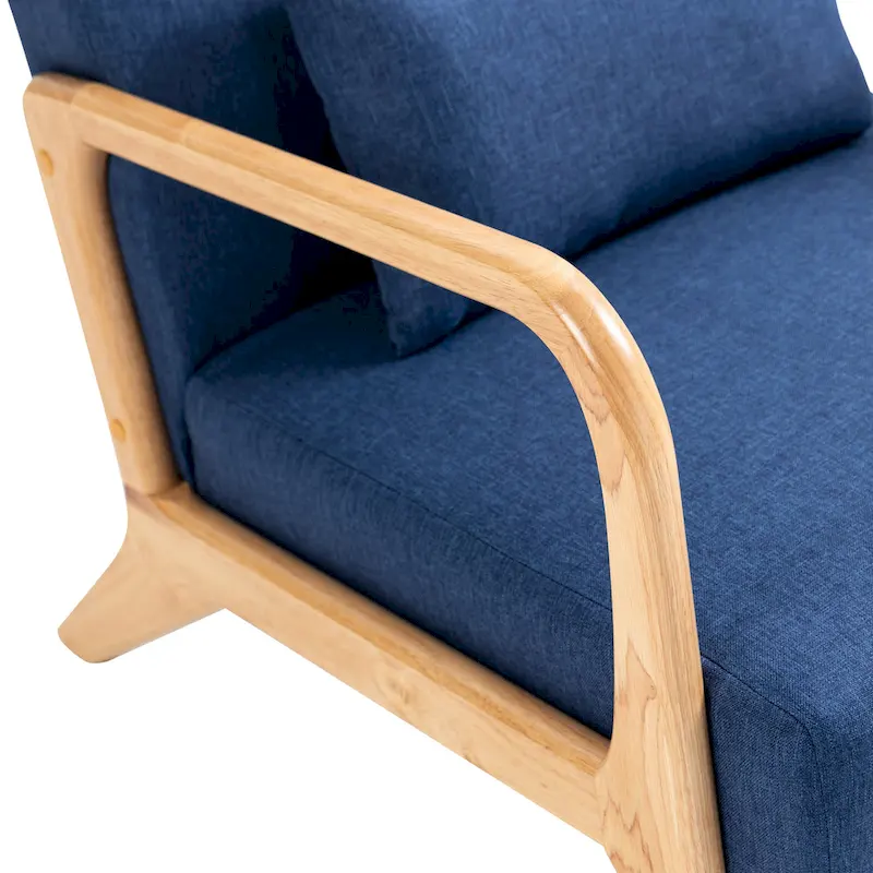 Upholstered Arm Chair with Cution Modern Side Accent Chairs - 25.8W x 28.7H x 32.3D