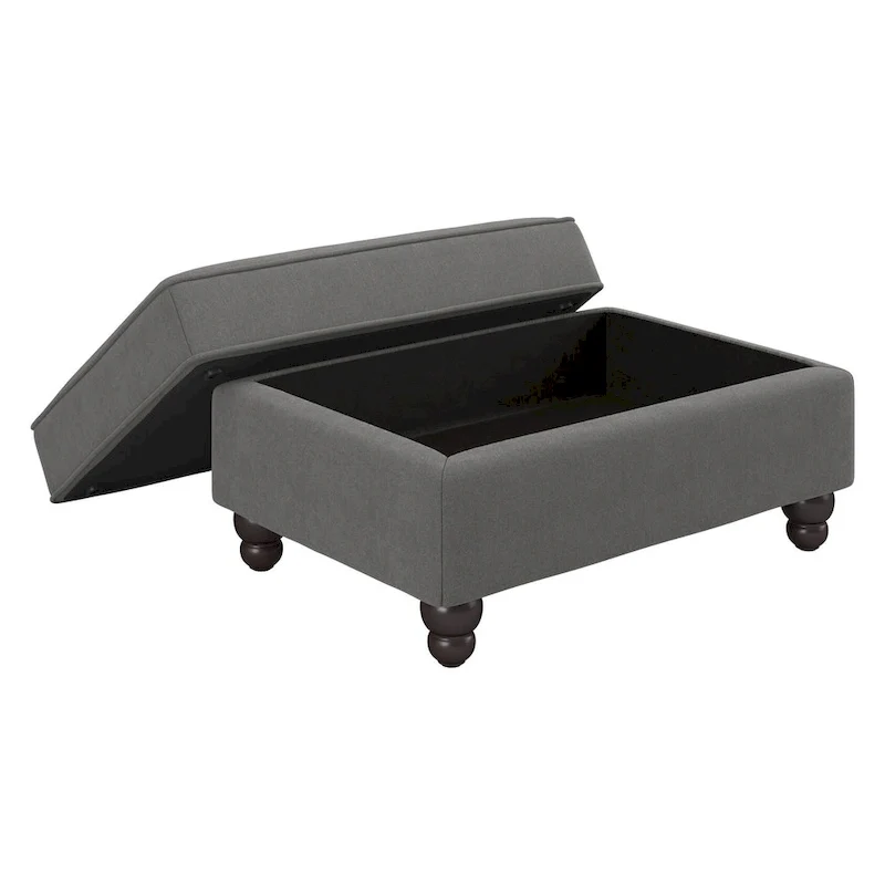 Bush Furniture Coventry Living Room Accent Chair with Ottoman Set