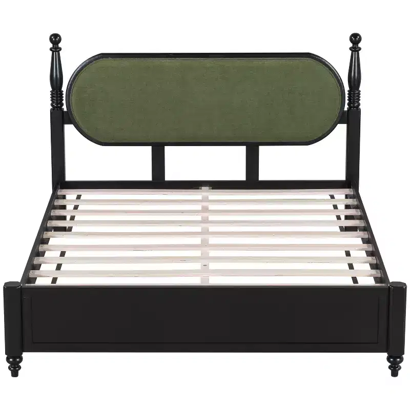 Christopher Knight Home Sophie Modern Rubberwood Upholstered Bed Frame