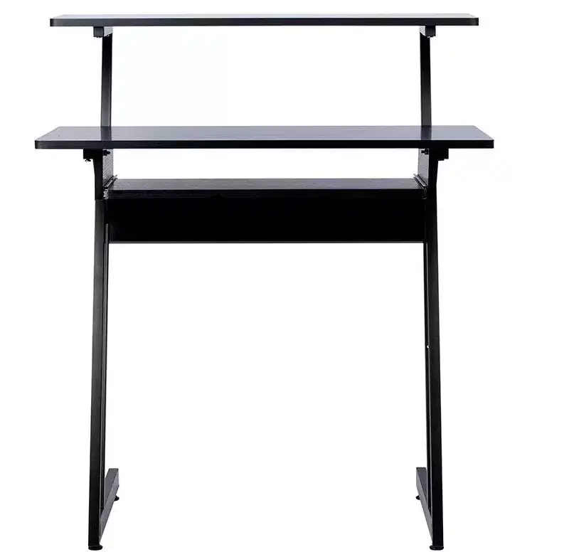 Monoprice Recording Studio Desk with Raised Platform and Keyboard Tray, Studio Workstation, Stable & Lightweight, For Home Studio - Stage Right Series