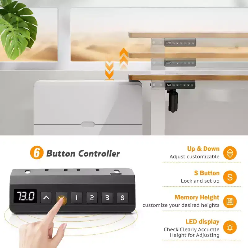 Sweetcrispy 55 Wide Height Adjustable Standing Desk