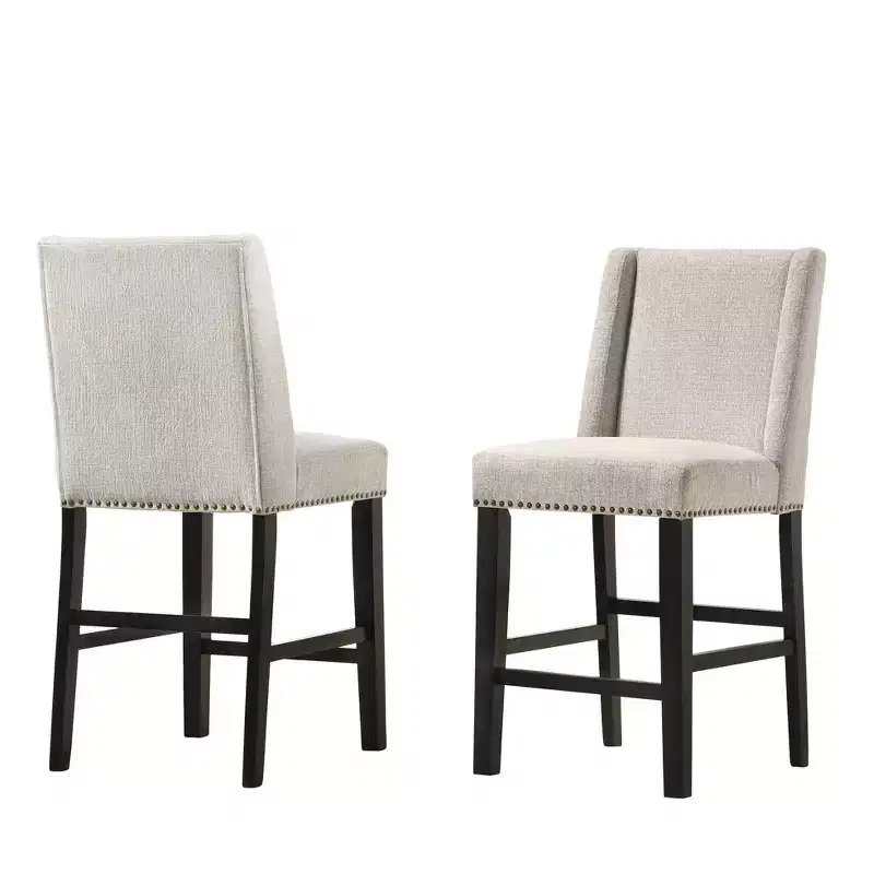 Carolina Living Set of 2 24 Laurant Upholstered Counter Height Barstools