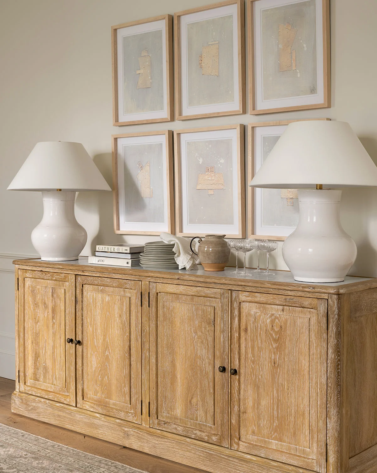 Modern Wood Sideboard with Bold Design & Storage for Living Room
