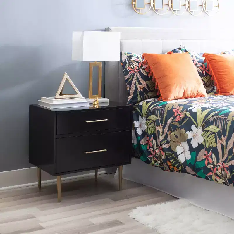Gloria 2 Drawer Nightstand - Linon