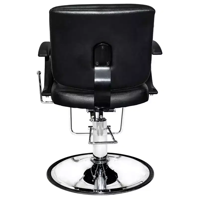 PureSana Chromium 2 Pack Salon Chairs, 360 Degree Swivel Seat, Kyler, Black
