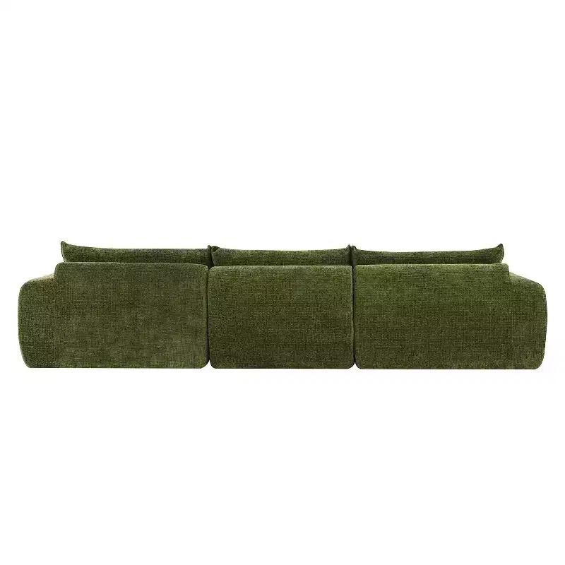 Whisen 116 Modular 4-Seat Sofa Bed, Spacious Foam Filled, Elderly/Baby Safe, No Assembly, Free Combination