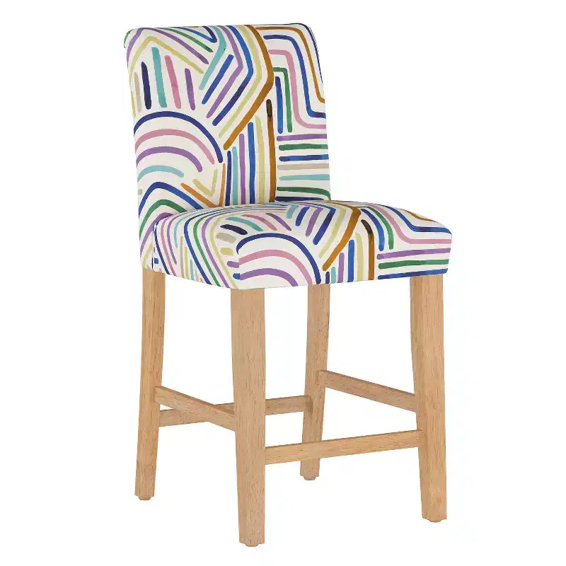 Skyline Furniture Hendrix Patterned Counter Height Barstool