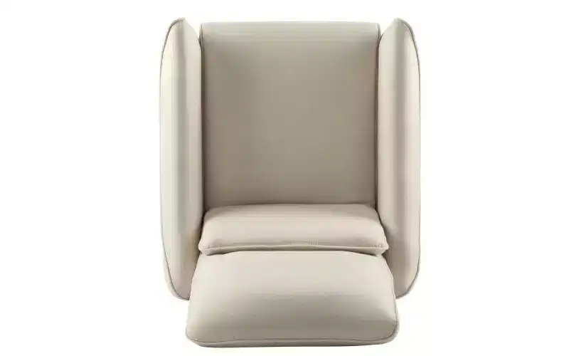 Upholstered Recliner Chair with Rubberwood Tapered Legs, Living Room Accent