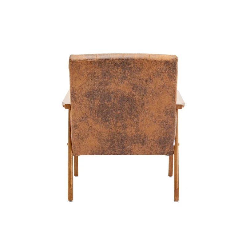 Upholstered Accent Arm Chair with Wood Frame