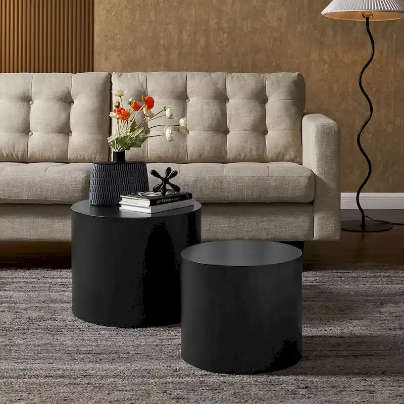 Amani Round Nesting Coffee TablesSet of 2