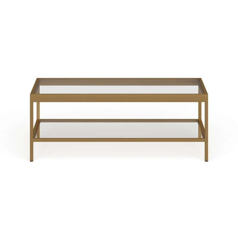 Alexis Metal and Glass Coffee Table