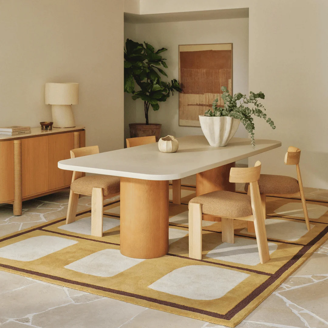 Natural Oak Dining Chair with High Density Foam and Padded Seat for Dining Room