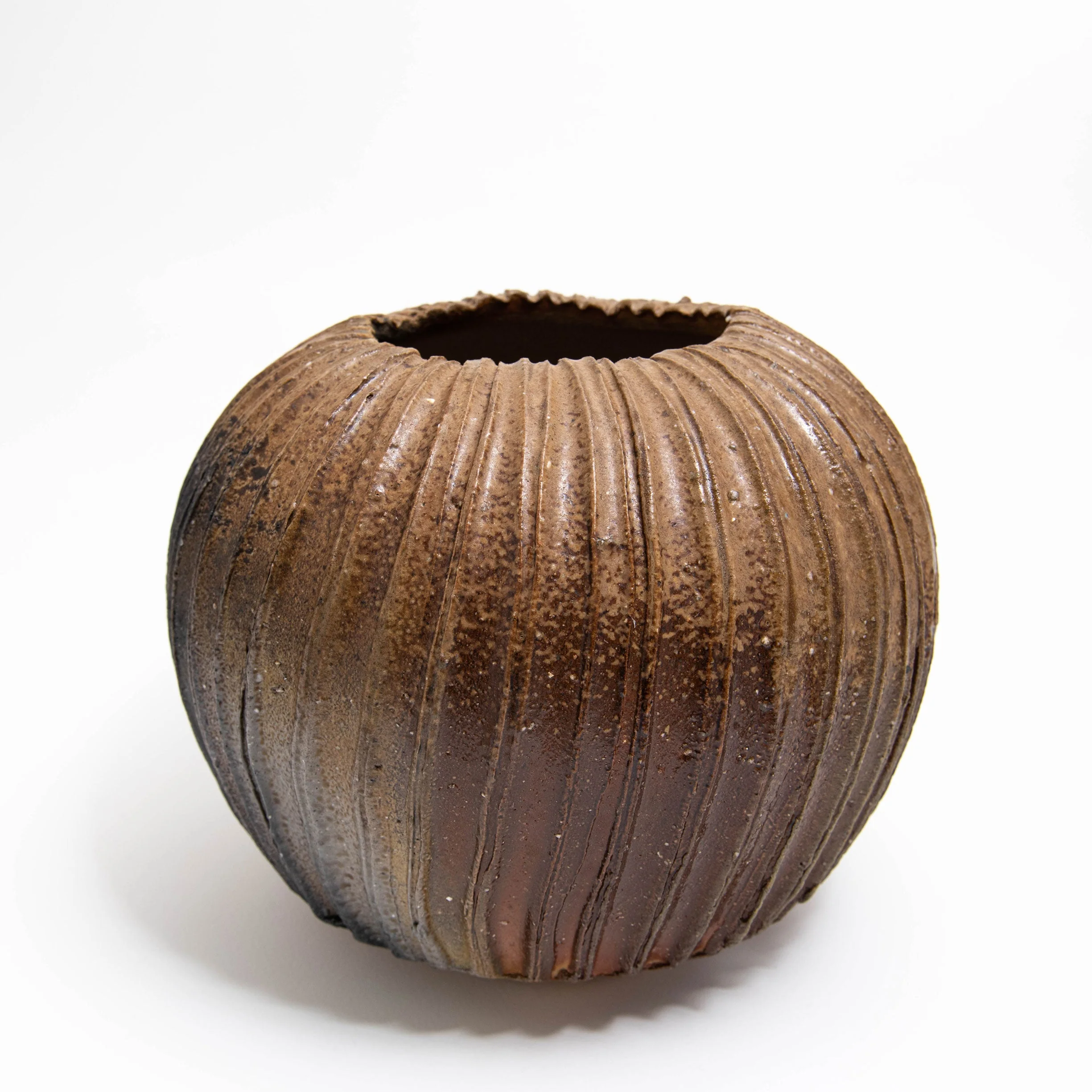 Natural Ash Ridge Jar – Stoneware