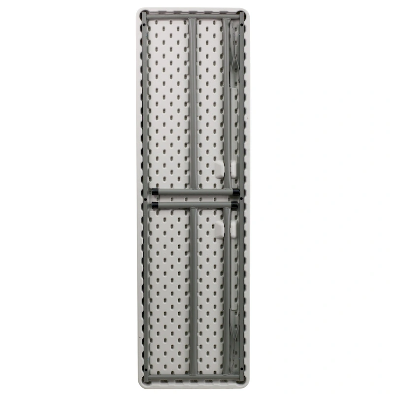 18W x 60L Rectangular Granite White Plastic Folding Training Table