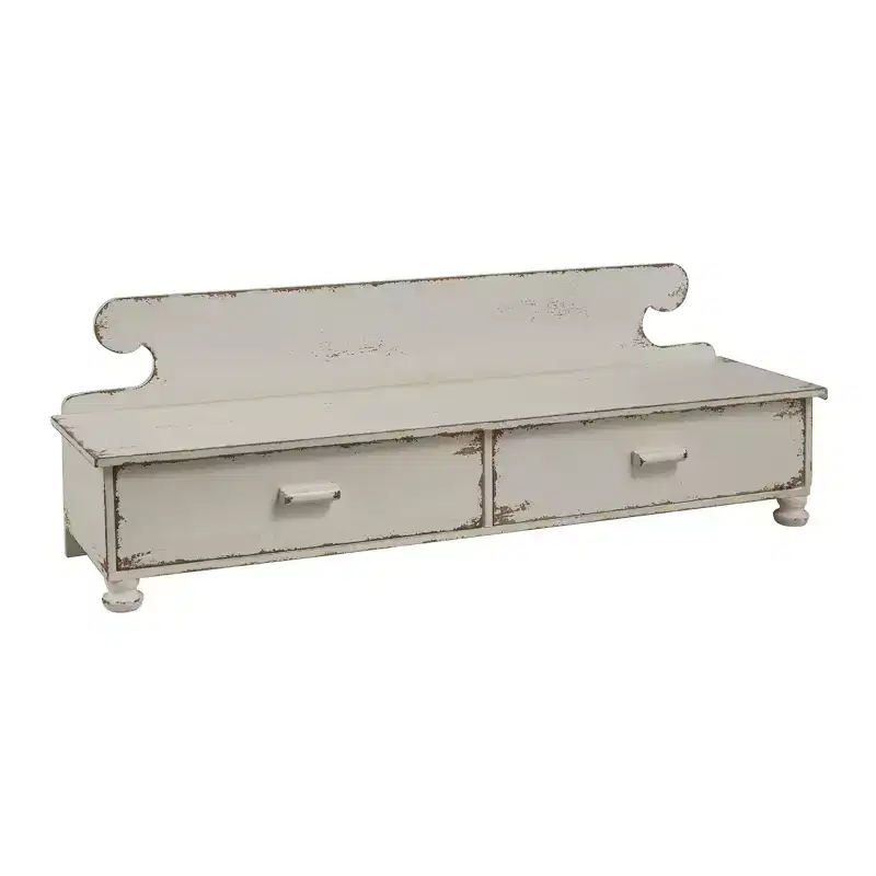 Park Designs Distressed White Counter Shelf