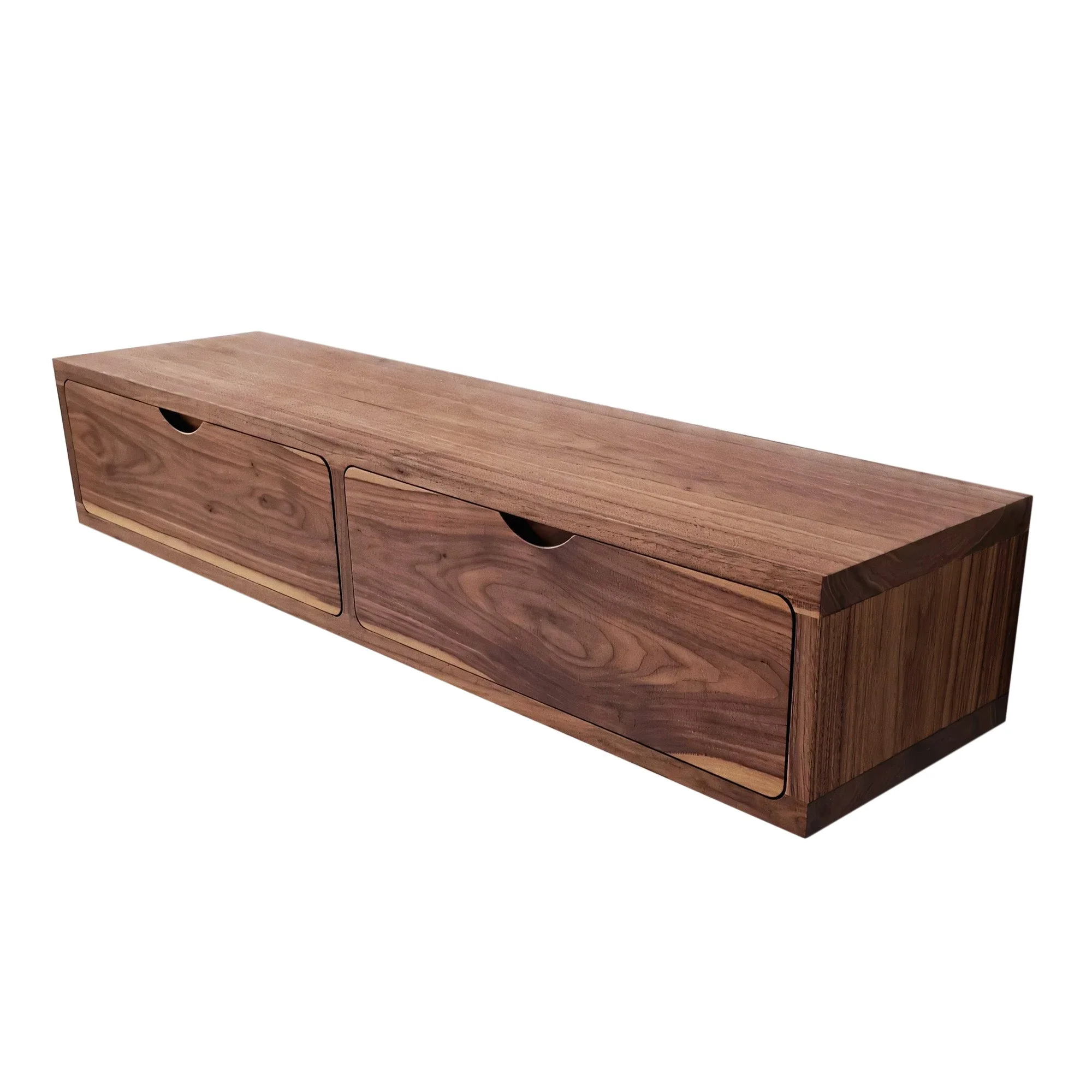 Walnut Floating TV Cabinet - Elevate your living room with the walnut floating TV cabinet - a harmonious fusion of form and function - This cabinet