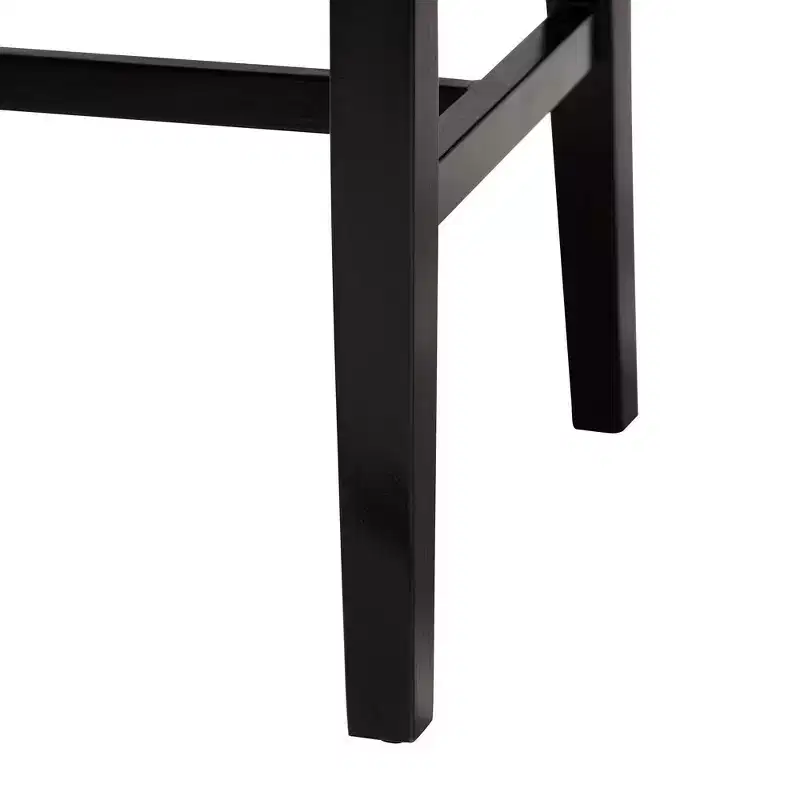 bali & pari Prita Paper Loom and Mahogany Wood Dining Chair Brown/Black
