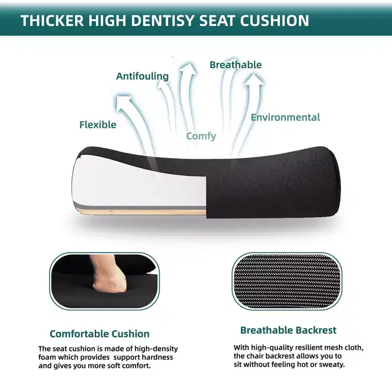MAYEERTY 360 Swivel Office Chair Height Adjustable Pneumatic Seat 275 Lbs Weight Capacity