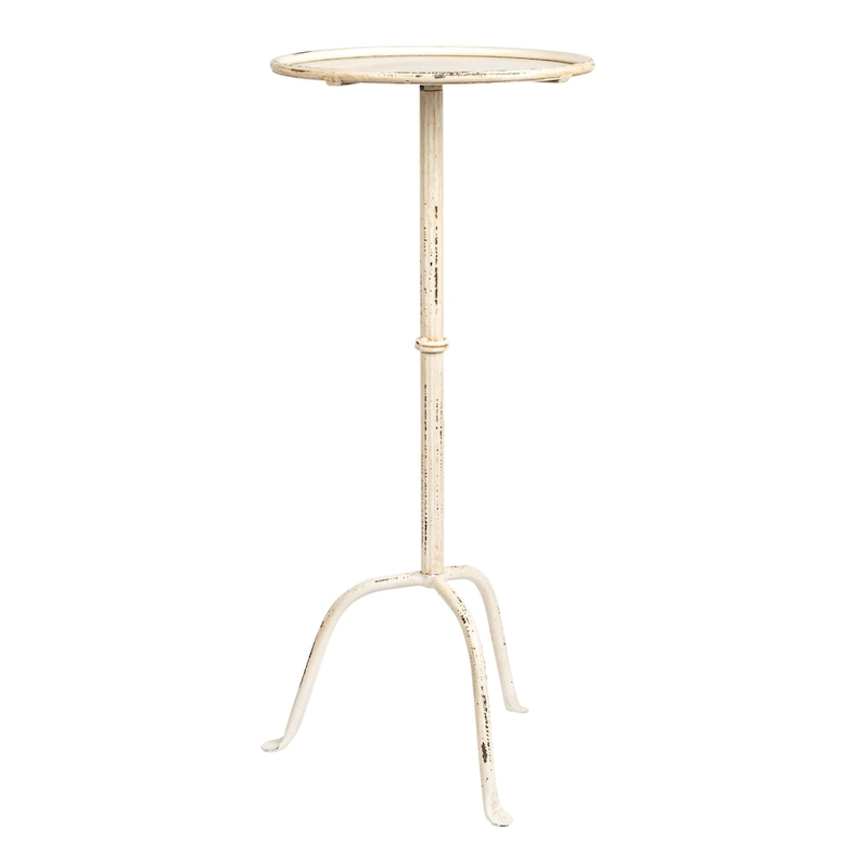 Round Metal Drink Table