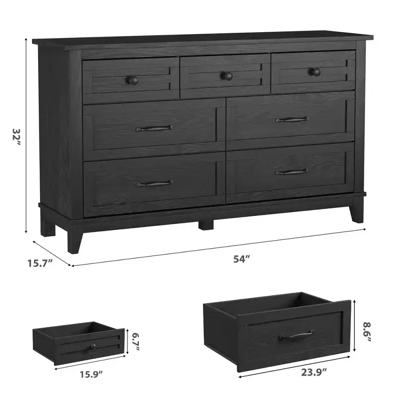 7 Dresser for Bedroom, Freestanding Closet Organizer, for Living Room, Bedroom
