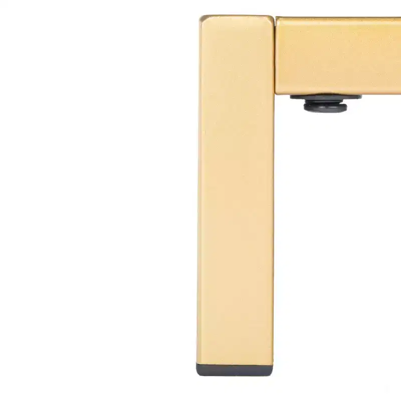 Meilana 1 Self 1 Drawer Nightstand - NST6403 - Light Taupe/Brass - Safavieh