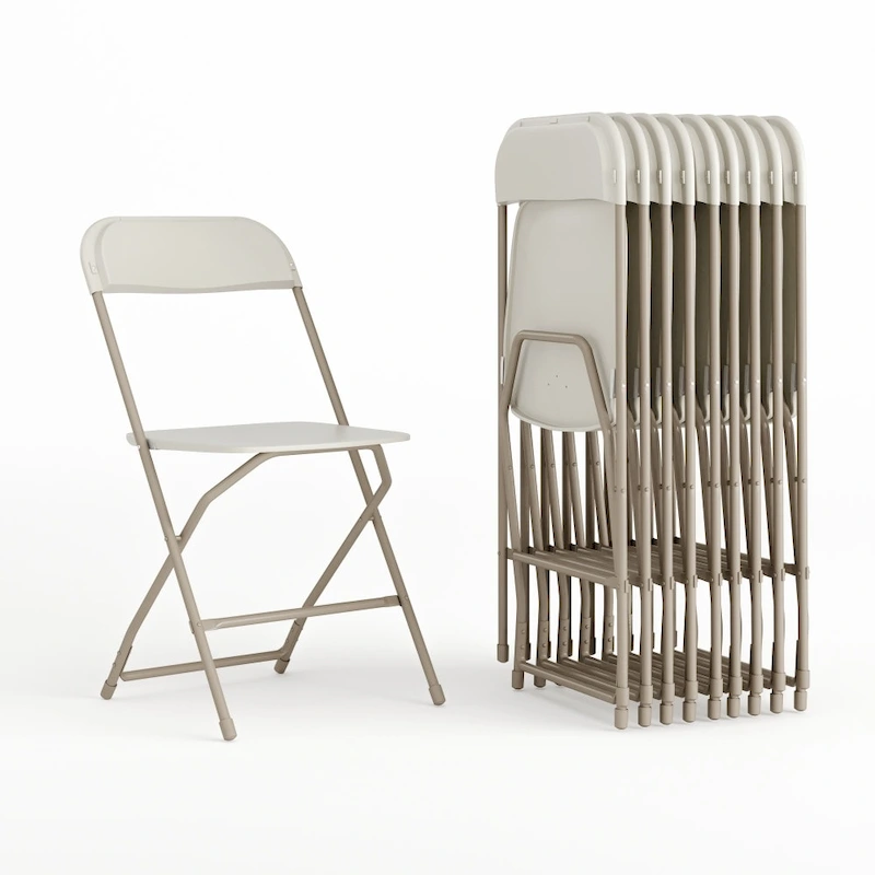 Plastic Folding Chair - 10 Pack 650LB Weight Capacity - Event Chair