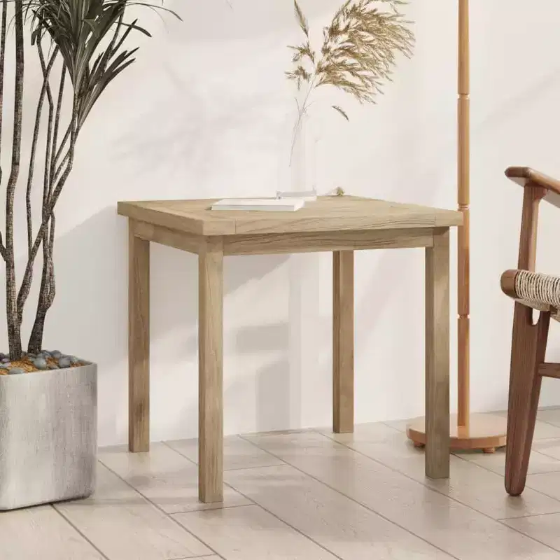 vidaXL Side Table 17.7x17.7x17.7 Solid Wood Teak