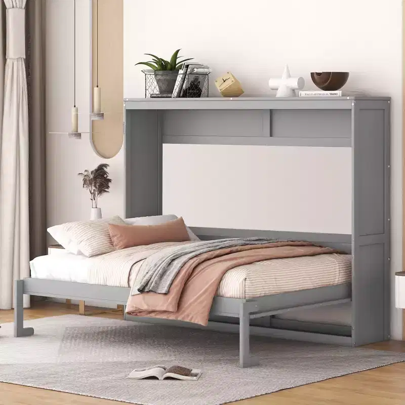 GDFStudio Edwards Wood Murphy Bed Wall Bed