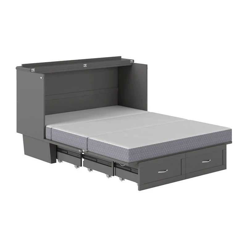 Chelsea Queen Murphy Bed Chest with Mattress