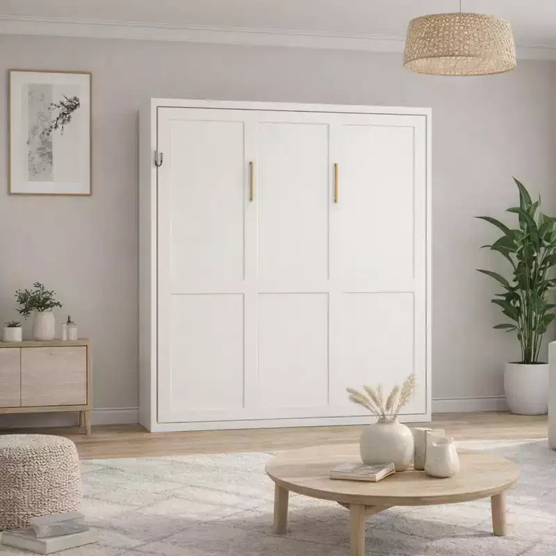 GDFStudio Heloise Modern Wood Murphy Wall Bed