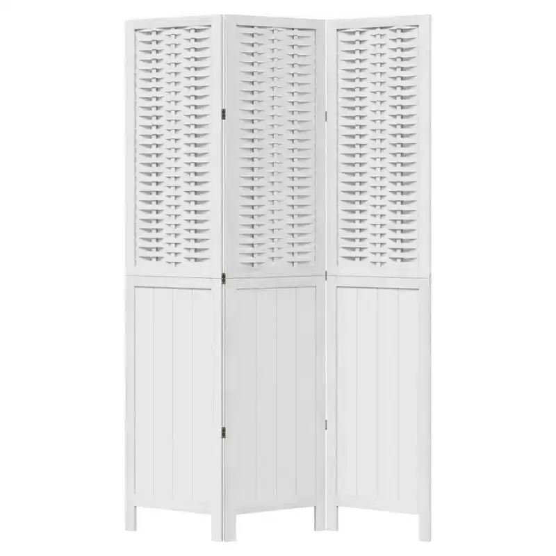 vidaXL Room Divider Privacy Screen Living Room Solid Wood Paulownia