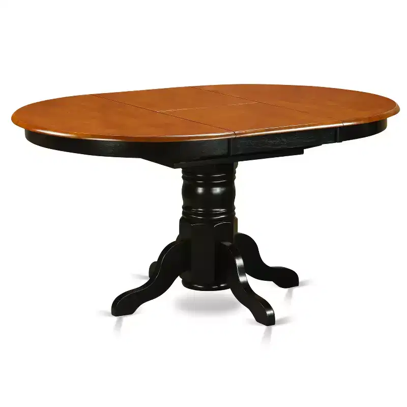 HomeStock Oval Kitchen Dining Table Set with 6 Chairs Modern Style
