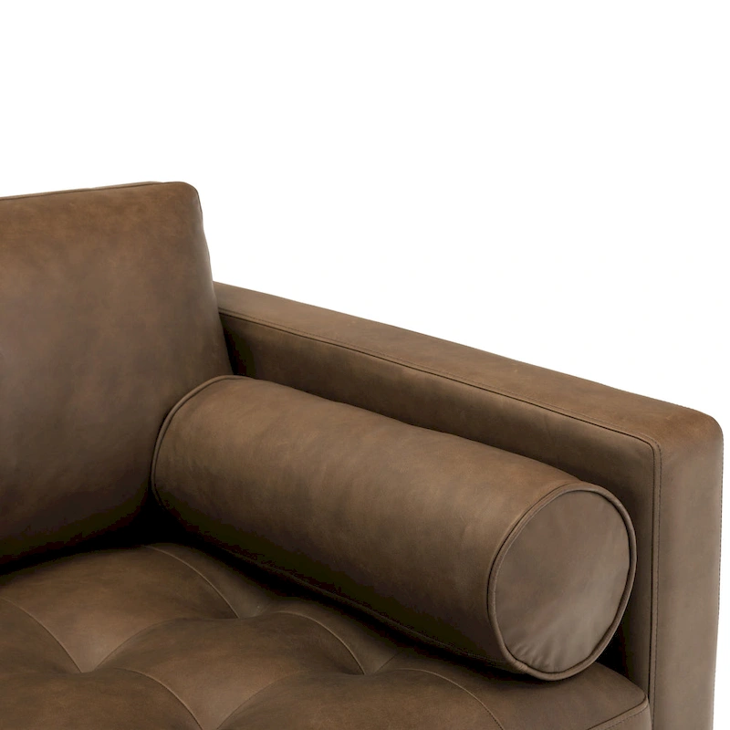 Poly & Bark Napa 72 Apartment Sofa - Full Grain Genuine Italian Leather